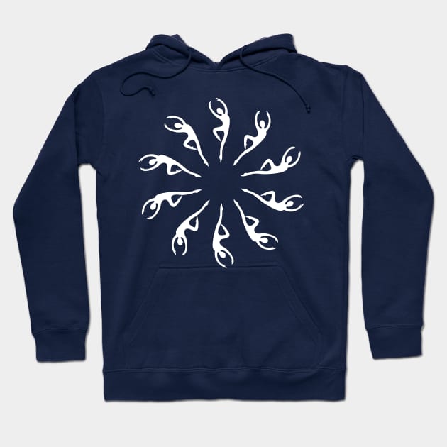 Dancer Snowflake Hoodie by PixHailDesigns